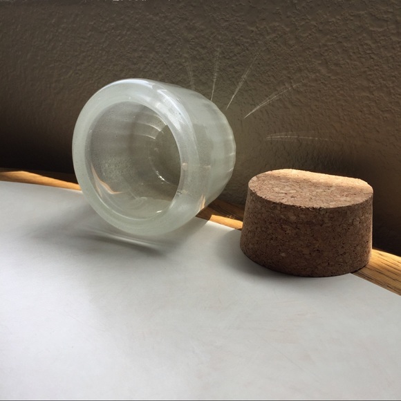 Dunmore Glassworks Hand Blown Glass Ultraviolet Widemouth Optic Jar with Cork - Picture 3 of 10